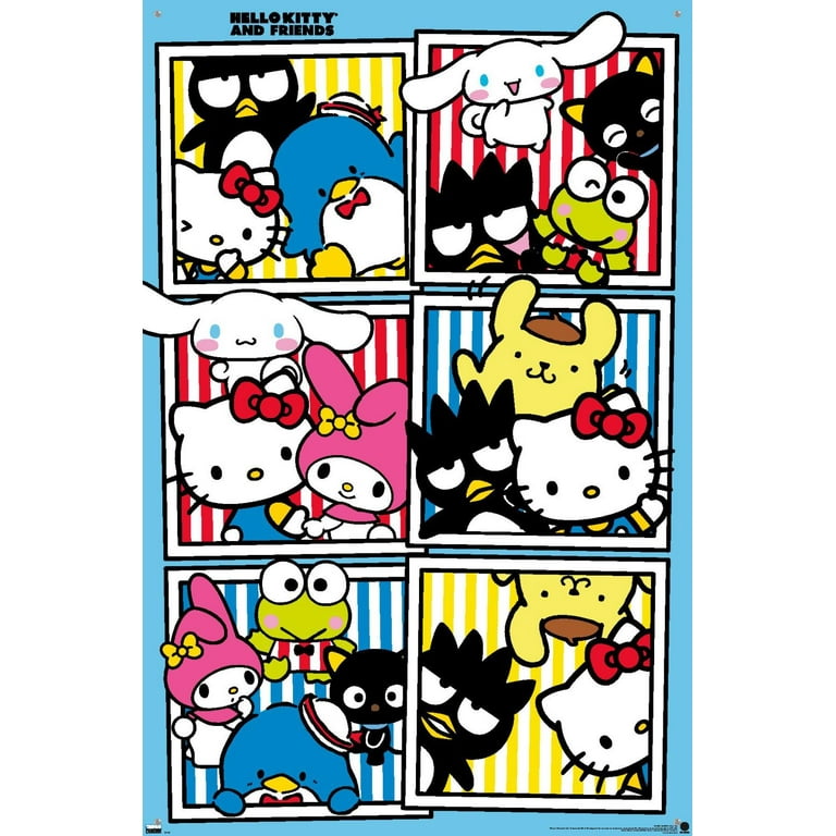Hello Kitty and Friends: 21 Core - Group Photos Wall Poster with