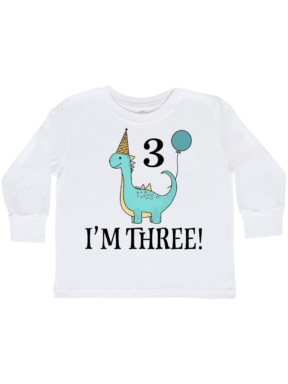 inktastic 3rd Birthday Party Unicorn 3 Year Old Toddler Long Sleeve T-Shirt