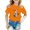 v#32Orange183, variant on Rggeeun Child Girls Blouse Cute Cartoon Animal Print Short Sleeve Crew Neck Knit Loose Soft Breathable for Summer Beach Lounging Graceful Tops,Orange,3-4 Years