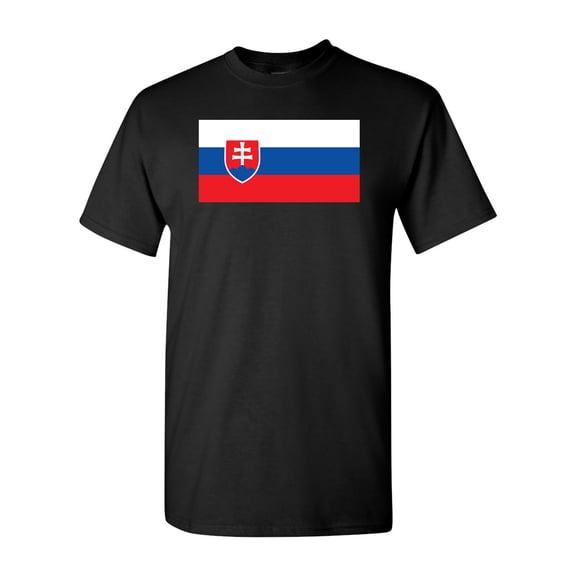 Slovakia Country Flag Adult DT T-Shirt Tee