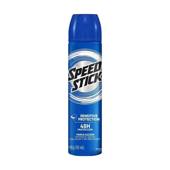 Desodorante Hombre Men Speed Stick Sensitive Protection Antitrasnpirante en Aerosol 150 ml