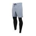 thumbnail image 4 of Men's Running Pants Compression Sport Tights 2 In 1 Quick Dry Fitness Gym L6Z8, 4 of 5