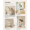 thumbnail image 4 of Cabinet Organizer Shelf, Set of 2 Kitchen Counter Shelves, Kitchen Storage, Spice Rack, Stackable, Expandable, Metal and Engineered Wood, Ink Black and Heather Greige UKCS020X02, 4 of 13