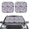 thumbnail image 2 of Gukieu Lavender Flowers Print Car Windshield Sun Visor, Foldable Anti-UV Car Sun Visor Suitable for Vans, Trucks Car Accessories-Large, 2 of 6