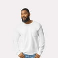 thumbnail image 2 of Gildan Mens Ultra Cotton Long Sleeve Pocket T-Shirt -GR24 Mens Classic Fit Tee, 6 Pack White, L, 2 of 5