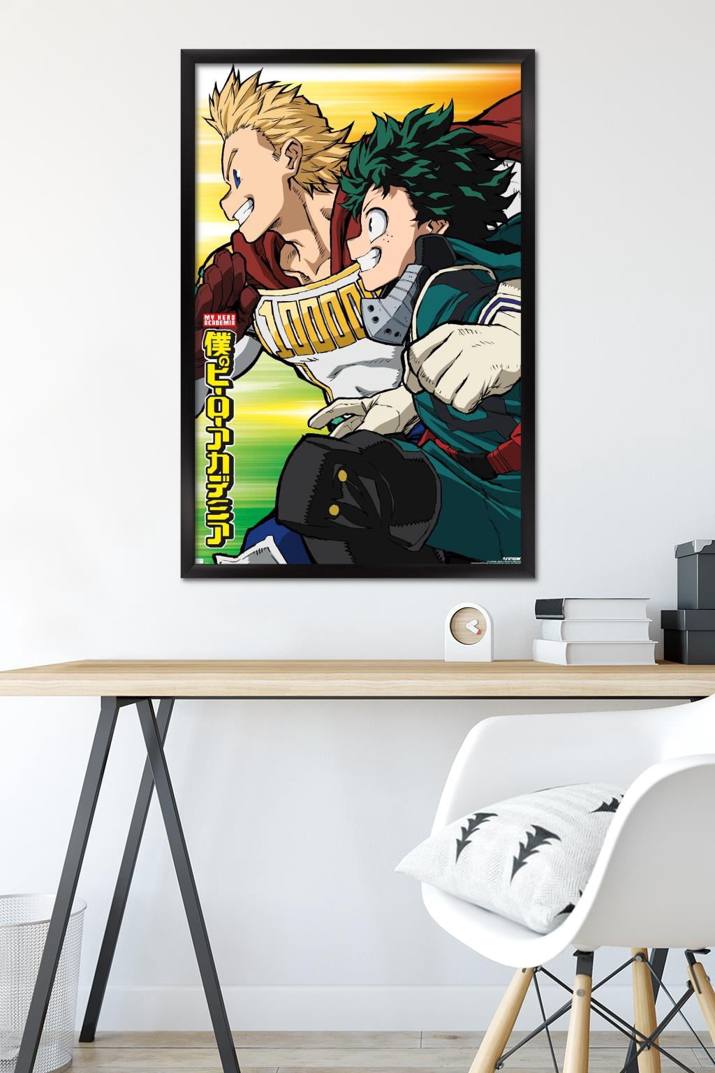 My Hero Academia: Season 4 - Teaser Visual Wall Poster, 22.375" x 34" Framed