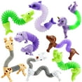 thumbnail image 2 of (3 pack) Joyfy Animal Pop Tubes Fidget Toys, 8 Pack Sensory Toys for Toddlers 2-3 Party Favors for Kids 4-8 8-12 Birthday Gifts Party, Classroom, School Reward,Goodie Bags Stuffers for Kids, Random Color, 2 of 10
