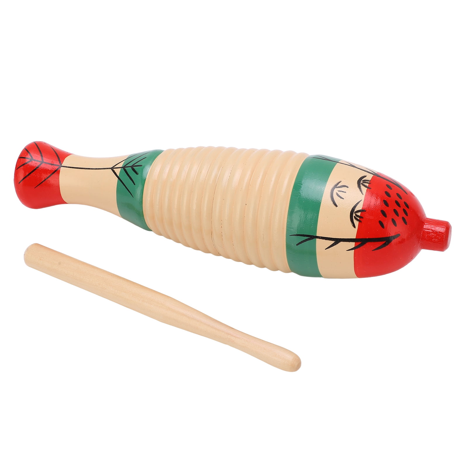 MagiDeal Wooden Fish Knocker Music Instrument Percussion Toy for Kids Gifts 