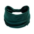 thumbnail image 2 of Kelon Wide Elastic Knotted Headband, Non Slip Sweat Wicking Hairband, Soft Stretch Sports Hijab for Yoga Running Workout Daily Wear, One Size Heardband, 2 of 3