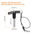thumbnail image 2 of Unique Bargains T Handle Lock Pins, 5/16' Pin Dia. 1-3/16' Usage Length Stainless Steel Push-Button Quick Release Pin, 2 of 5