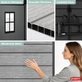 thumbnail image 5 of ZYJOYY Resin Outdoor Storage Shed 6' x 4.4', Plastic Storage Shed with Floor & Window for Backyard, Garden Tools, Lawn Mower & Outdoor Storage, Cement Gray, 5 of 10