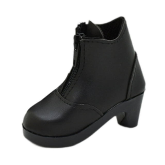 Botas de muñeca de 24 pulgadas, accesorios de moda para muñecas, zapatos para muñecas mini para uso diario. negro