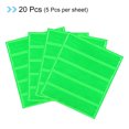 thumbnail image 3 of Uxcell Reflective Stickers, 20in4 Sets 4.5x1 Inch Adhesive Caution Warning Safety Tape Strips, Green, 3 of 5