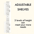 thumbnail image 6 of Jopath Bathroom Storage Cabinet Narrow Tall,67.51" Freestanding Cabinet Storage Tower with 2 Door for Small Spaces,Bathroom,White, 6 of 8