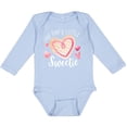 thumbnail image 3 of Inktastic Pop Pop's Little Sweetie with Pink Heart Cookie Boys or Girls Long Sleeve Baby Bodysuit, 3 of 5