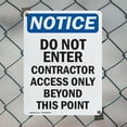 thumbnail image 5 of (2 Pack) Do Not Enter Contractor Access OSHA Notice Sign 7 Inch X 10 Inch Indoor / Outdoor Rust-Free Aluminum Metal Signs for Workplace, Workshop, and Construction Site, Made in the USA, 5 of 8