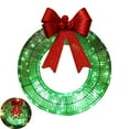 thumbnail image 5 of Dserfhy Lighted Christmas Wreath Battery Operated Pre-Lit Wreath with Large Bow And LED Lights for Indoor Outdoor Christmas Holiday Yard Garden Porch Decor, 5 of 8