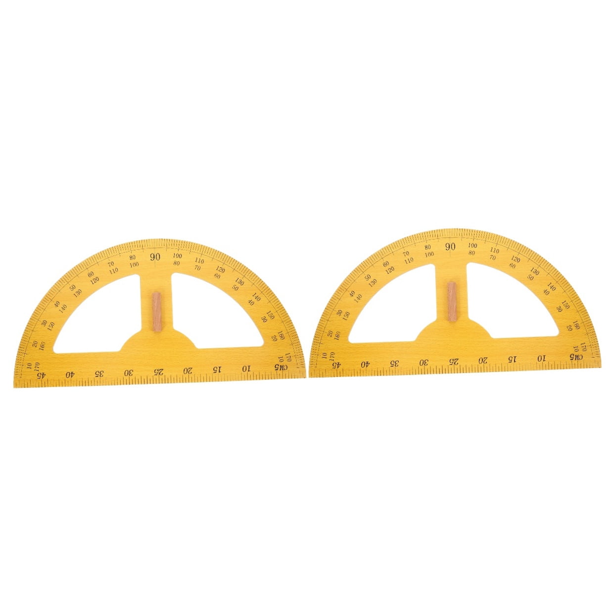 Worgeous 2pcs Giant Protractor Semi-circle Angle Protractor Measuring Tool 180 Degree Protractor
