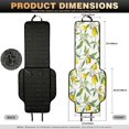 thumbnail image 7 of CHAQLIN Lemons Pattern Breathable Seat Protector, Washable Polyester Car Seat Cushion Covers 2 Pcs Padded Car Front Seat Covers for Most Cars, 7 of 7