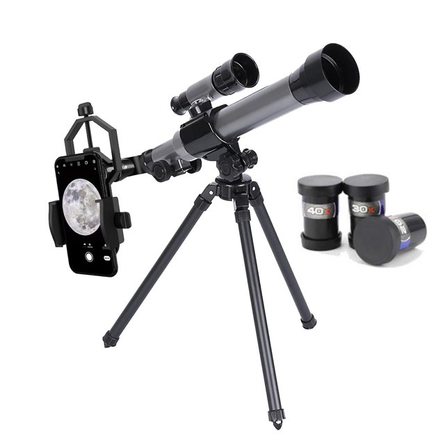 Telescopio astronómico de juguete HUOGUO para niños con trípode
