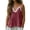 Wine, variant on Tank Tops for Women V Neck Lace Trim Camisole Double Straps Breathable Cotton Linen Summer Cami Purple M