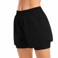 thumbnail image 5 of Uobin Women's 2 in 1 Running Shorts Quick Dry Athletic Gym Workout Shorts with Liner Phone Pockets, 5 of 9