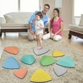 thumbnail image 2 of Costway Set of 11 Non-Slip Balance Stones with Storage Bag for Motor Skills, Strength, 2 of 10