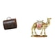 thumbnail image 1 of Organizador de joyas de madera, caja organizadora de escritorio, figurita de camello, decoración moderna, regalo de inauguración de casa, estatua de a, 1 of 8