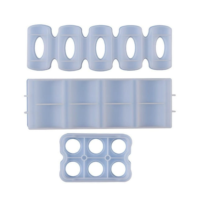 Molde De Silicona Estante De Almacenamiento De Vino Bandeja De Almacenamiento De Huevos Molde Estante De Bebidas Molde De Silicona Para Encimeras De Cocina Despensa Nevera 3 Uds Yuarrent HA016976-00