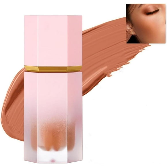 Rubor En Crema, Maquillaje Rubor Líquido, Liquid Blush En Duradero, Rubor Liquido Súper Sedoso Natur