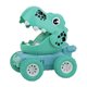 thumbnail image 1 of Coche de dinosaurio inercial Zulema Triceratops verde, 1 of 5