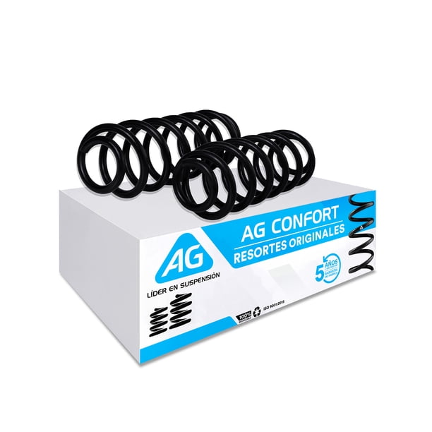 Resortes AG para Auto Traseros para Volkswagen Jetta A4 (Turbo VR6) 1999 a 2015 2 Piezas Nuevos