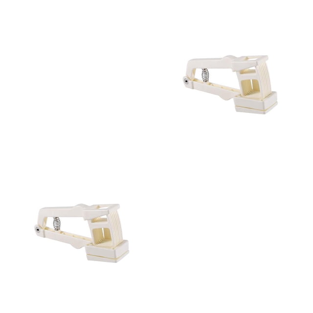 Rebanador de ajo Yuarrent Mango de plástico de acero inoxidable Beige 2piezas