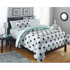 Polka Dot Reversible Bed In A Bag Bedding Set Walmart Com