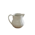 thumbnail image 1 of Ceramic Embossed Cream Pitcher With Handle White Sauce Pot Gravy Boat For Hotel, Restaurant, 1 of 5
