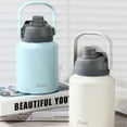 thumbnail image 3 of fastboy Grande Gourde 12 Heures Isolation Froide Bouteille d'Eau Étanche Demi-Gallon Isolée Blanche, 3 of 6