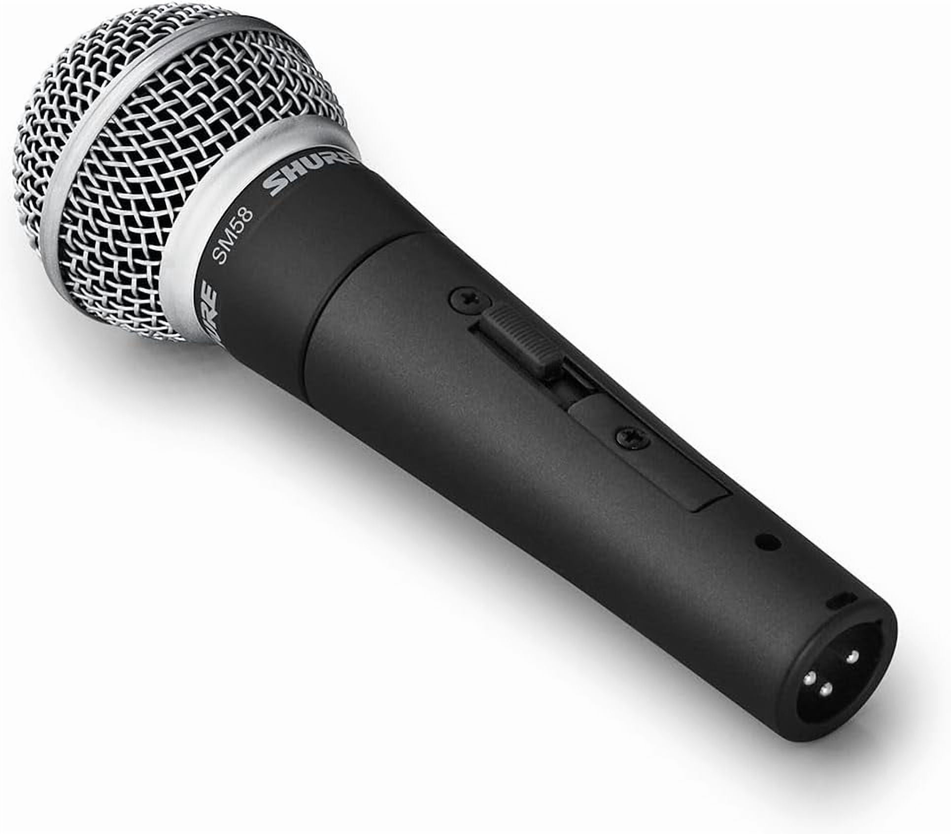 Shur.e SM58 Pro XLR Dynamic Microphone with On/Off Switch - Professional Studio & Live Performance Cardioid Mic for Vocals, Podcasting, and Recording (SM58S)