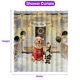 thumbnail image 5 of Happy New Year 2026 Golden Retriever Santa Gnome Holiday Party Snow Shower Curtain Goldens Dog Lover Gifts Idea Waterproof Bathroom Bathtub Curtain - 13019, 5 of 5