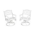 thumbnail image 2 of Homestyles Sanibel Aluminum Outdoor Swivel Rocking Chair in White, 2 of 17