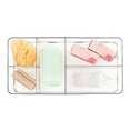 thumbnail image 3 of InterDesign Clarity Interlocking 5 Compartment Organizer for Cosmetics and Beauty Products, Large, Clear, 3 of 3