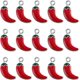 thumbnail image 1 of 1 caja de 40 dijes de chile rojo a granel, aleación de plata esmaltada, dijes de chile para fiesta mexicana del Cinco de Mayo, 1 of 6