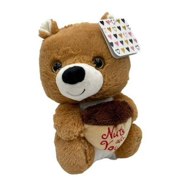 KellyToy Brown Squirrel Nuts About You Stuffed Animal 10 Plush Valentines Gift - Walmart.com