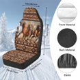 thumbnail image 7 of Uorisanigo Car Seat Covers Front Seats Only Soft and Comfortable Aztec African Tribal Horse Automotive Vehicle Seat Covers for Interior Decor, Universal Fit for Cars, Sedans, Trucks, SUVs, 7 of 7