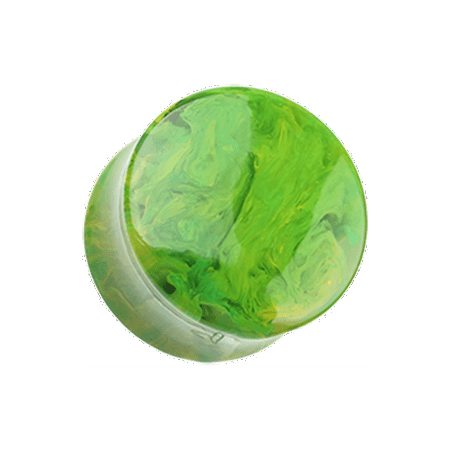 

Lava Infused Double Flared Ear Gauge Plug