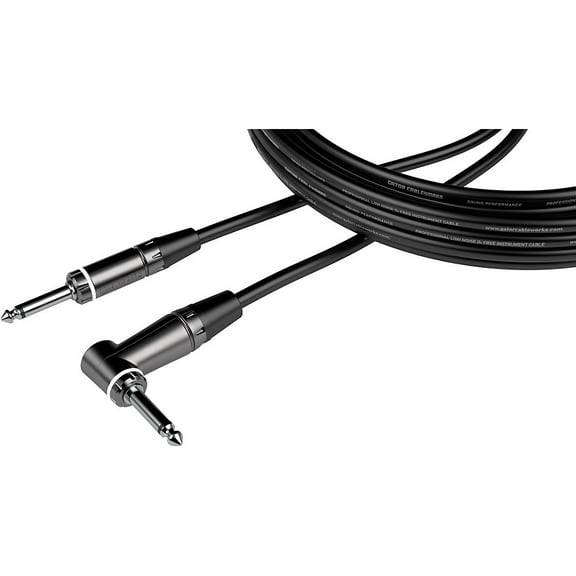 GATOR CABLEWORKS Composer Series Straight to RA Instrument Cable 30 ft. Black