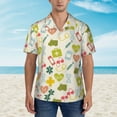 thumbnail image 4 of Easygdp Medical Icons Men's Hawaiian Shirts Print Lapel Short Sleeve for Beach, vacation, party, casual occasions - X-Large, 4 of 9