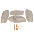 thumbnail image 1 of Cubierta del reposabrazos del Panel de la puerta del coche, pegatina Interior embellecedora de cuero de microfibra apta para B5 1998-2006, color beige Jadeshay A, 1 of 8