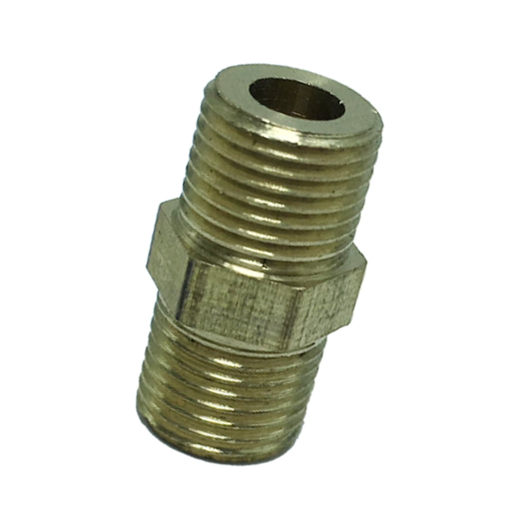G1/8" Male*G1/8" Male Thread Adapter Brass Pipe Tube Fitting Bushing DN6xDN6 