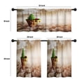 thumbnail image 4 of LALILO Kitchen Curtains and Valances Set of 3 36" Dream Window Treatment Tiers for Window Decor, 4 of 5