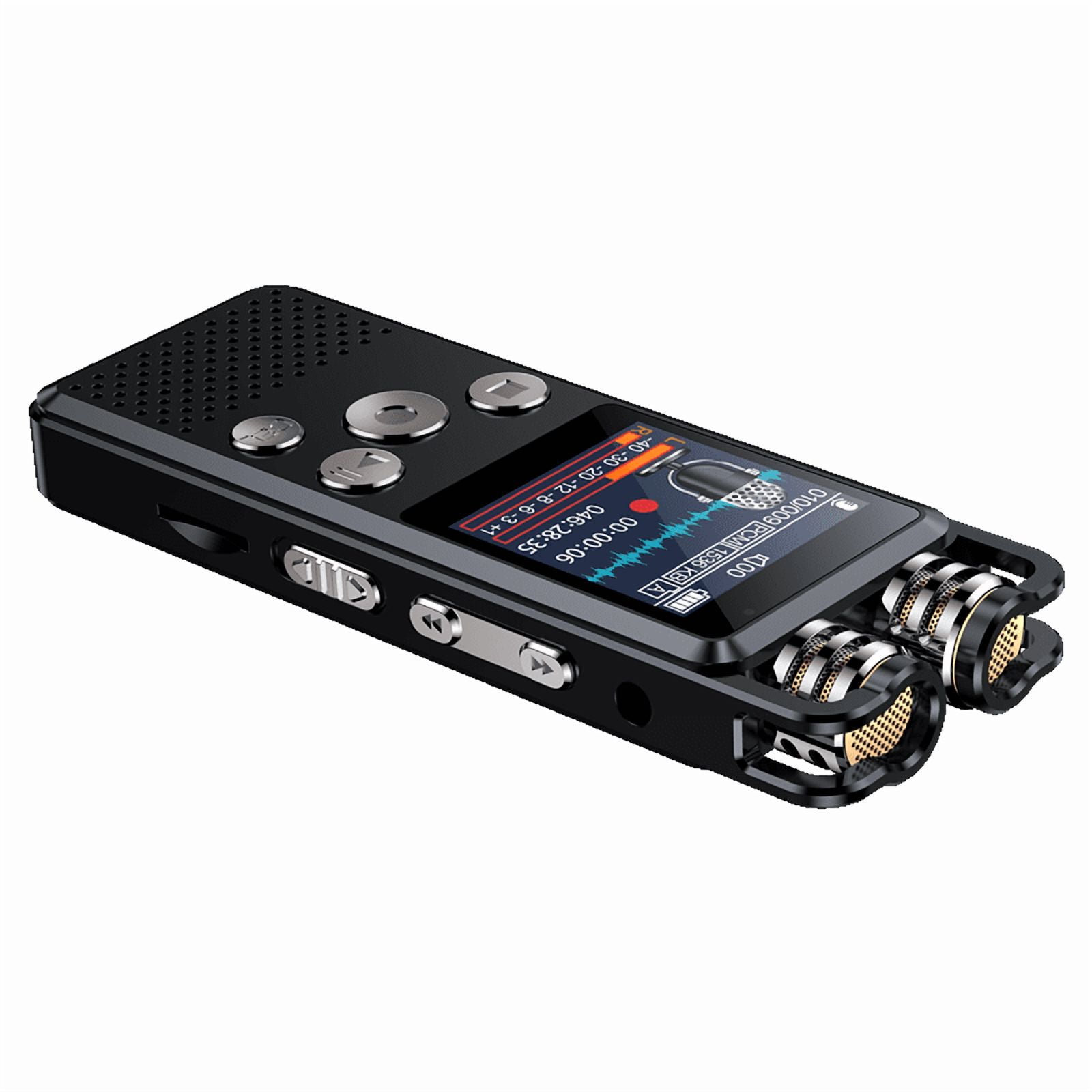 KP666 Professional Voice-Activated Mini Digital Clear Sound Recorder Pen PCM 1536KBPS Stereo Recording Dual Microphones Denoise Lecture Meeting Dictaphone